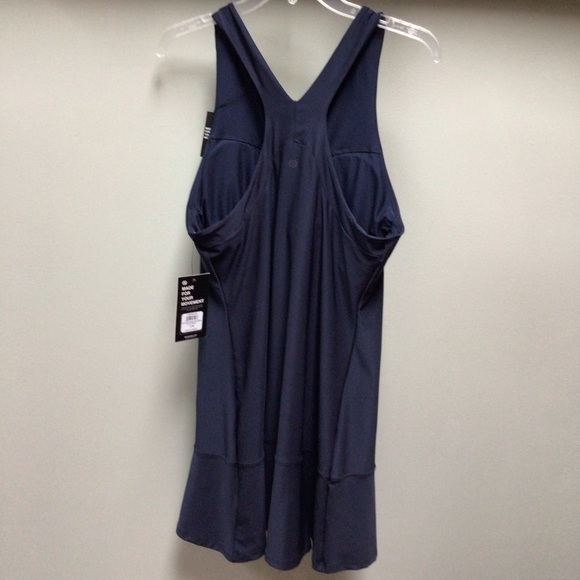 Etonic W Flouce Hem Active With Built Bra Navy Blue Sports Dress Size Large NWT - Picture 9 of 10